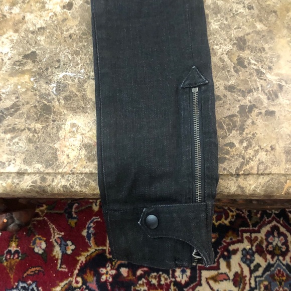 $228 RALPH LAUREN BLUE LABEL Black Skinny Jeans 25 - Picture 12 of 15